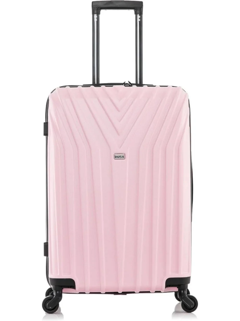 Lightweight 24-Inch Medium Hardside Spinner Luggage - Stylish Pink Travel Bag